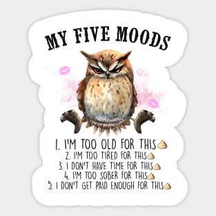 My five Moods Sticker